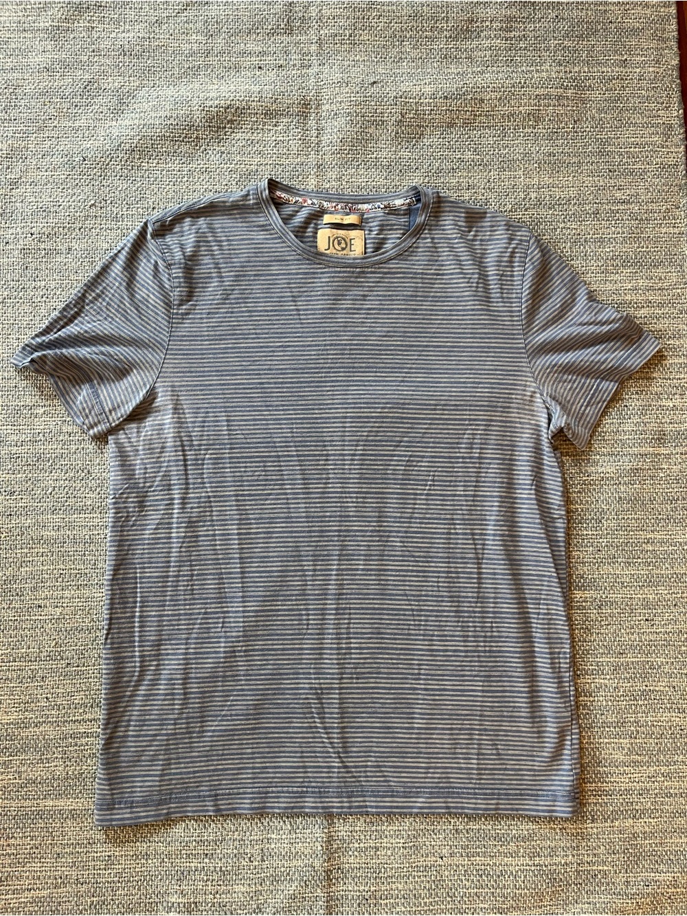 Joesph Abboud Men’s Striped Short Sleeved Tee Shirt Medium